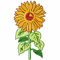 Flowers And Tree Embroidery Design 9